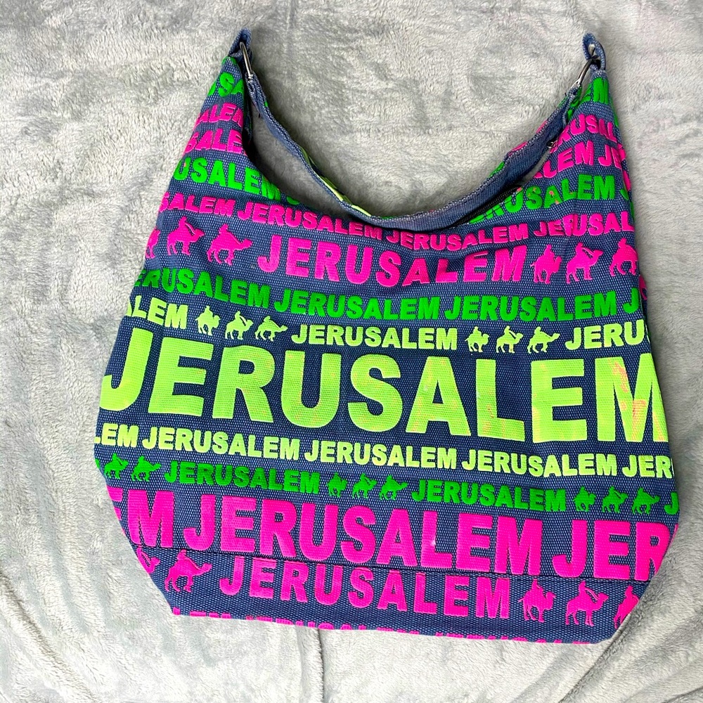 “Jerusalem” logo Shoulder Bag